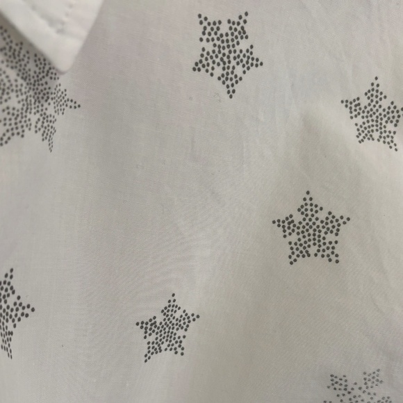 Like New Talbots Snowflake Top Shirt Blouse - Picture 5 of 6